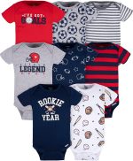Gerber baby-boys 8-pack Short Sleeve Onesies Bodysuits
